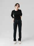 Black Ribbed T-Shirt - women's clothing Pakistan