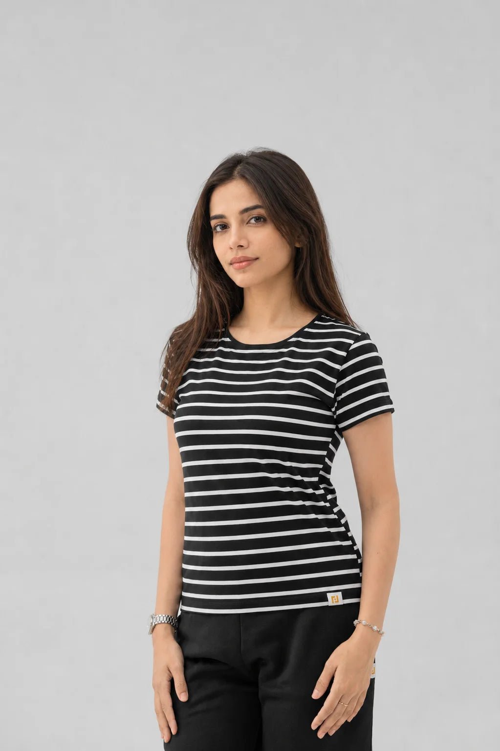 striped T-shirt - women's clothing Pakistan
