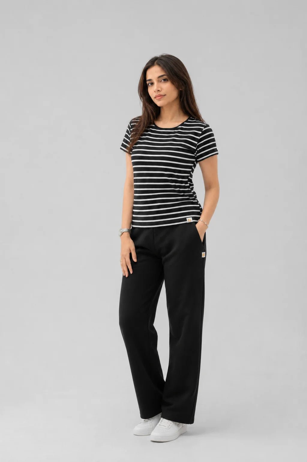 striped T-shirt - women's clothing Pakistan