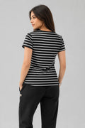 striped T-shirt - women's clothing Pakistan