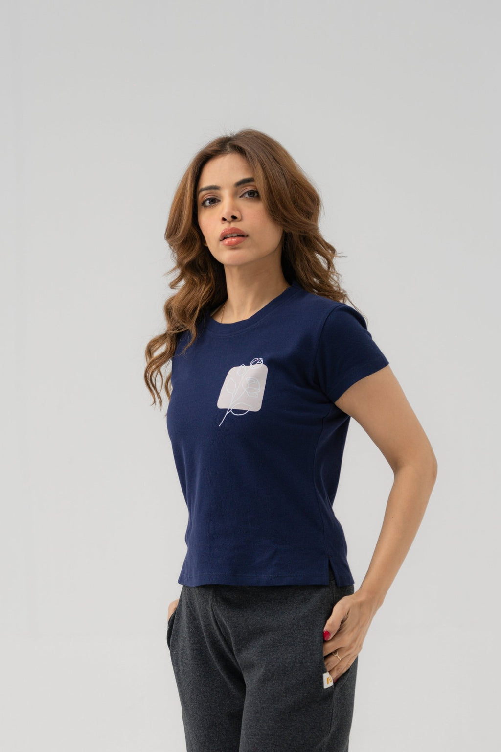 Pique Short Sleeve Top - women's clothing Pakistan