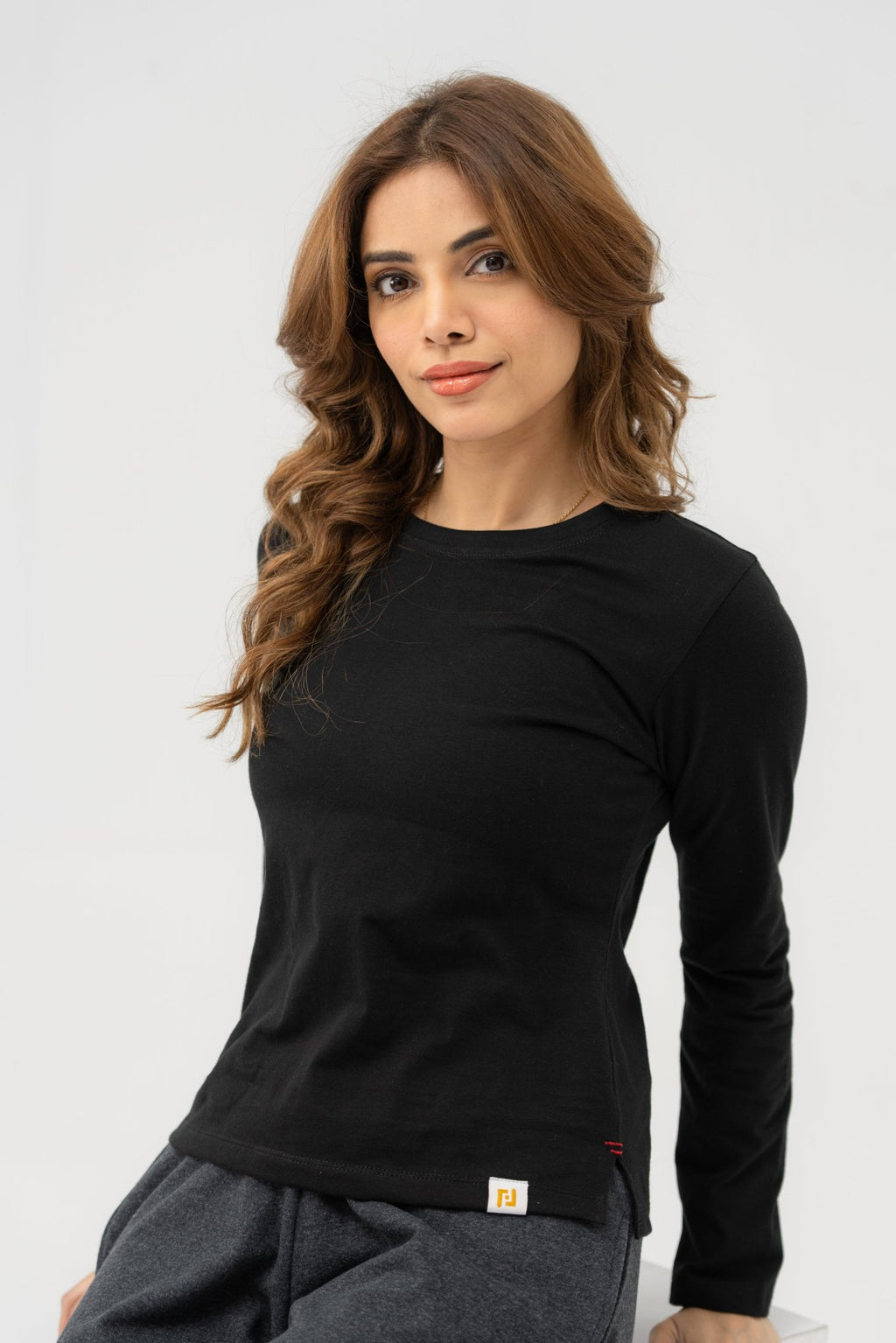 Classic Black T-shirt - women's clothing Pakistan