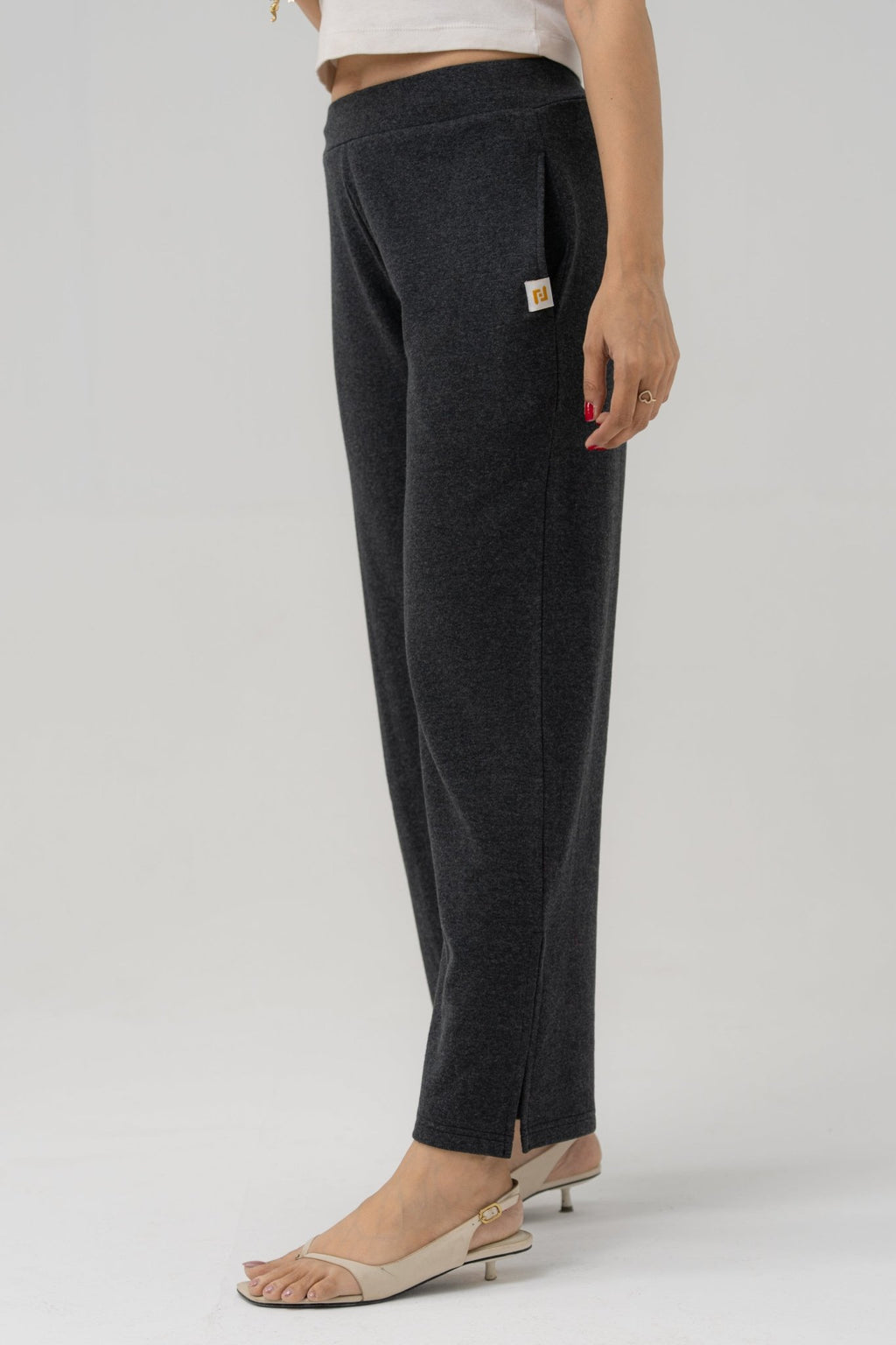 HIGH WAIST TERRY PANTS - women's clothing Pakistan