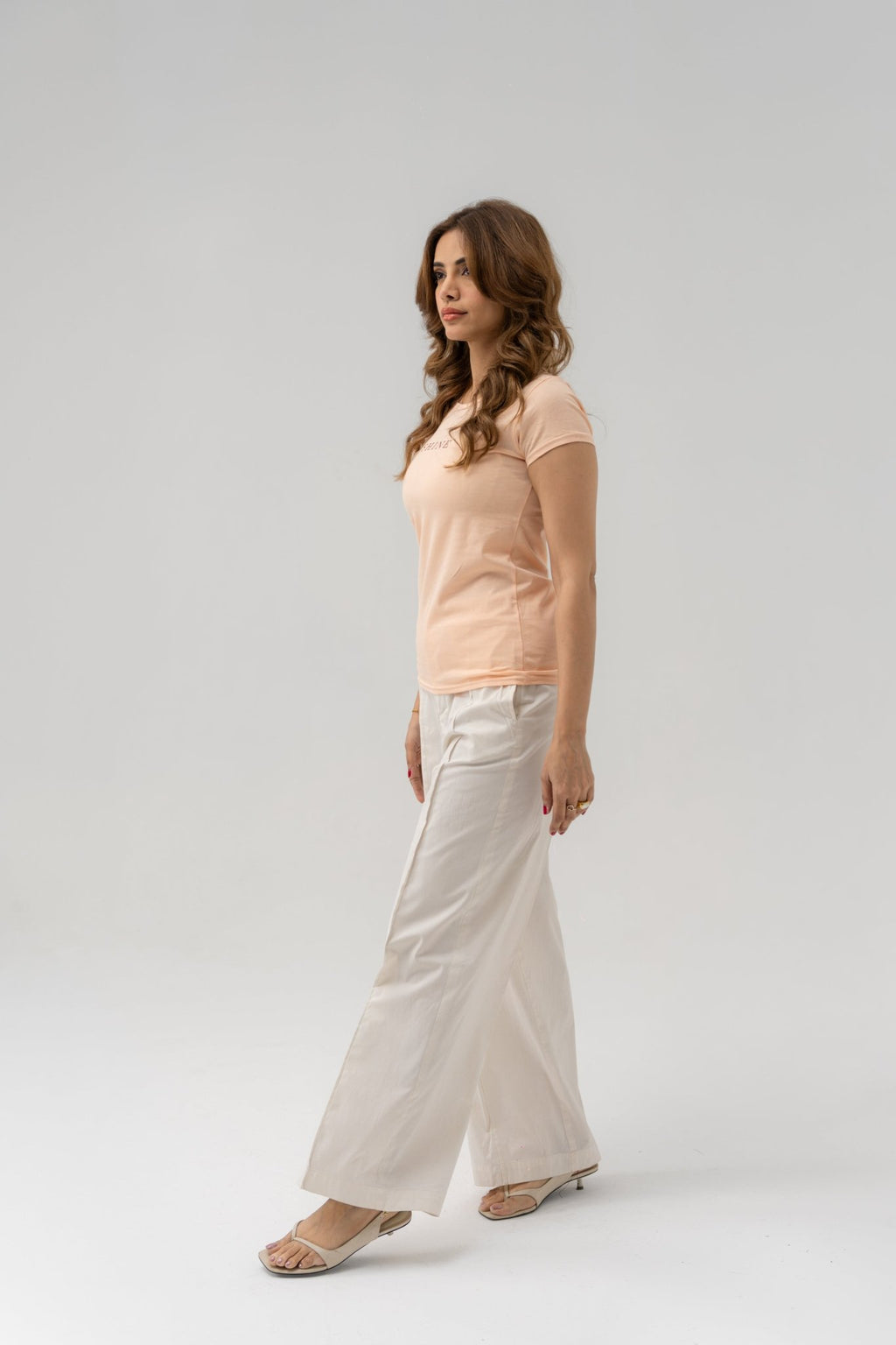 Peach T-shirt - women's clothing Pakistan