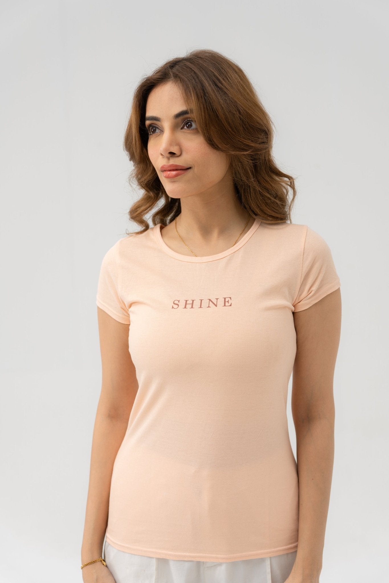 Peach T-shirt - women's clothing Pakistan