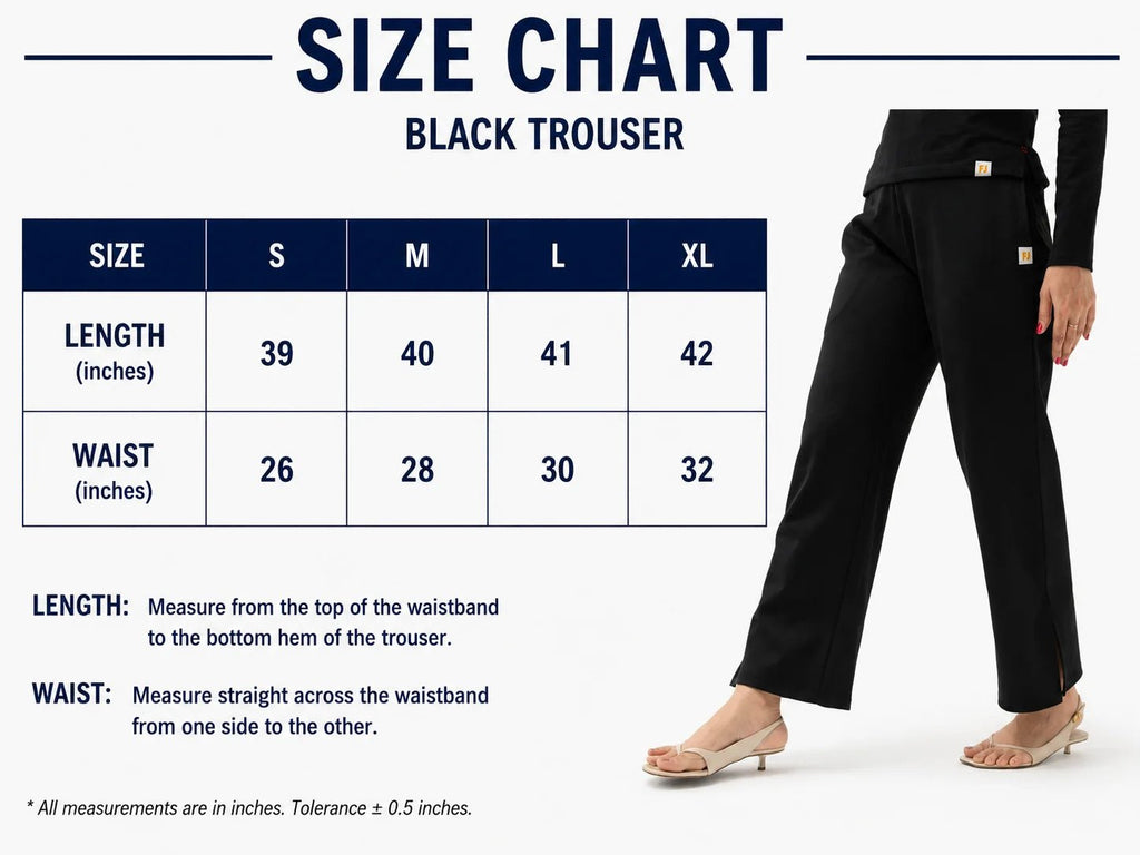 BLACK HIGH WAIST PANTS - women's clothing Pakistan