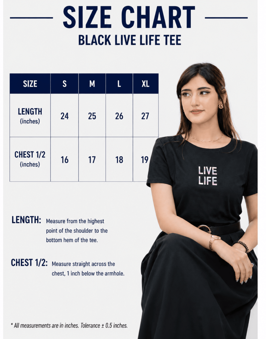 Black Graphic Tee - women's clothing Pakistan