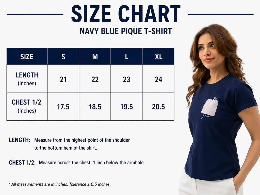 Pique Short Sleeve Top - women's clothing Pakistan