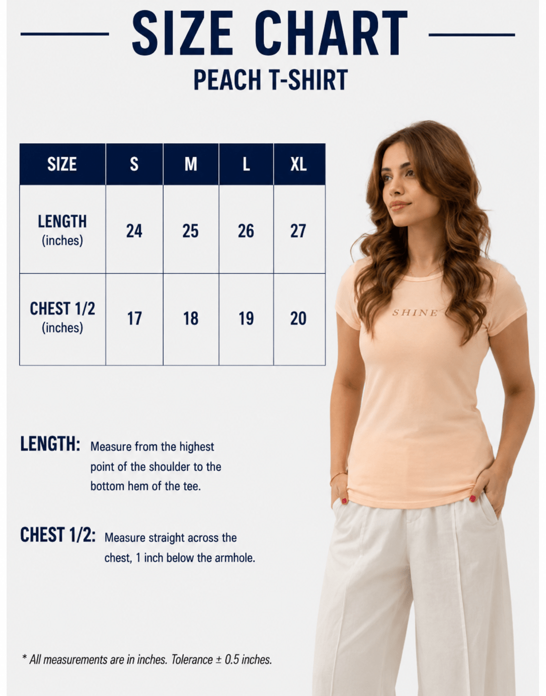 Peach T-shirt - women's clothing Pakistan
