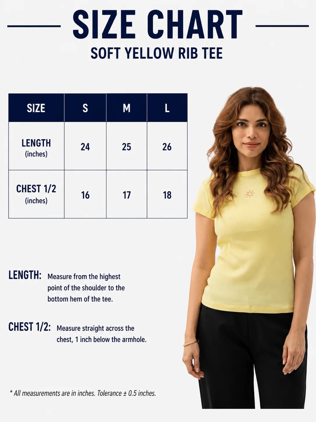 Soft Yellow Ribbed top - women's clothing Pakistan